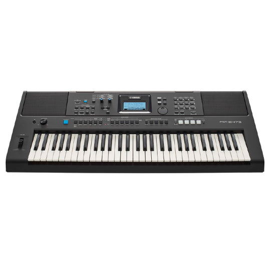 Yamaha PSR-E473 61 Keys Portable Keyboard Basic With Square Sustain Pedal and Midi Cable (PSRE473 PSR E473)