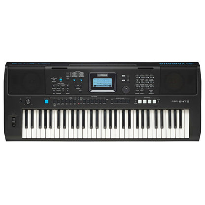 Yamaha PSR-E473 61 Keys Portable Keyboard Basic With Square Sustain Pedal and Midi Cable (PSRE473 PSR E473)