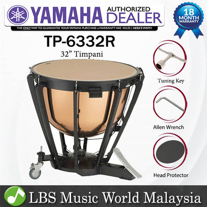 Yamaha TP-6332R 32 Inch Series Intermediate Timpani (TP6332R TP 6332R)