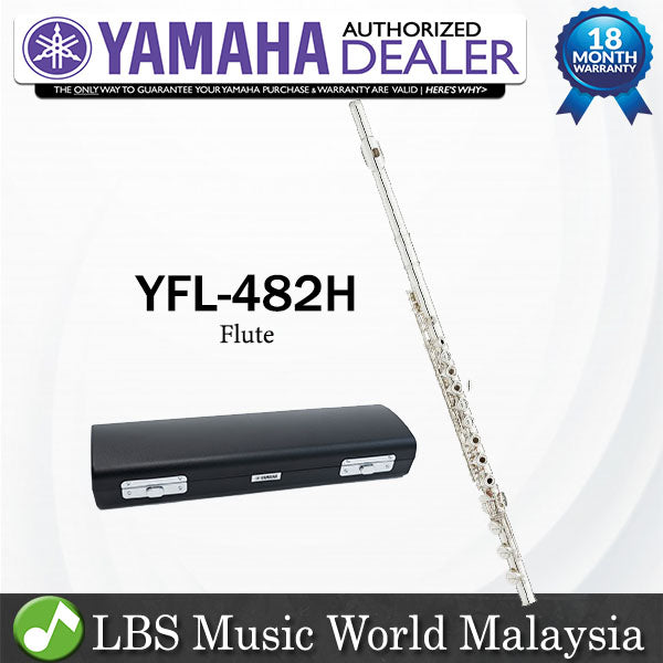 Yamaha YFL-482H Intermediate Flute Inline G B Foot (YFL482H YFL 482H)