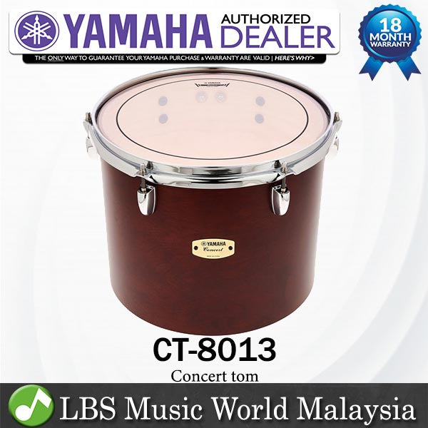 Yamaha CT-8013 13 Inch x 9 Inch Single Headed Concert Tom (CT8013 CT 8013)
