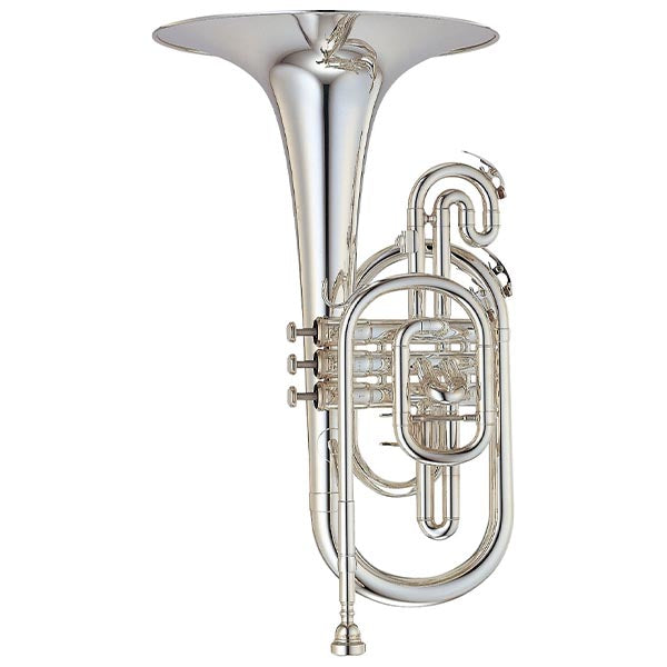 Yamaha YMP-204MS Series Marching F Mellophone Silver (YMP204MS YMP 204MS)
