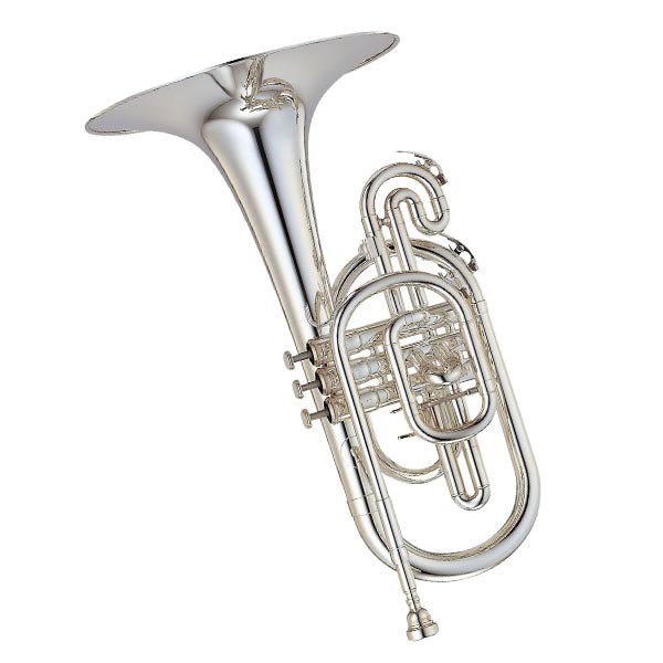 Yamaha YMP-204MS Series Marching F Mellophone Silver (YMP204MS YMP 204MS)