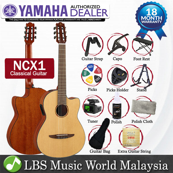 Yamaha NCX1 Acoustic Electric Nylon String Spruce Top Classical Guitar with Pickup Natural (NCX 1)