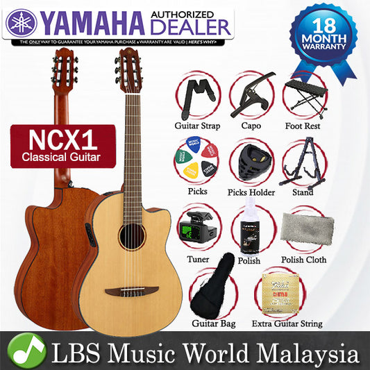Yamaha NCX1 Acoustic Electric Nylon String Spruce Top Classical Guitar with Pickup Natural (NCX 1)