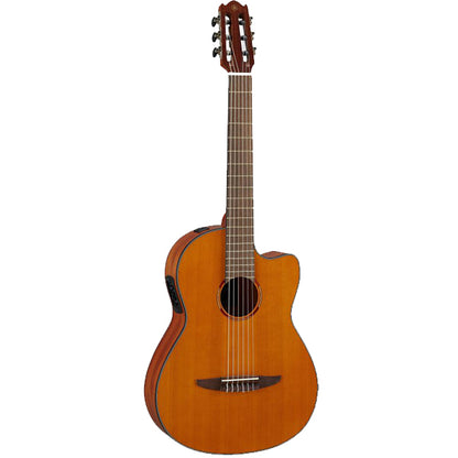 Yamaha NCX1C Acoustic Electric Nylon String Cedar Top Classsical Guitar With Atmosfeel Pickup (NCX1 C)
