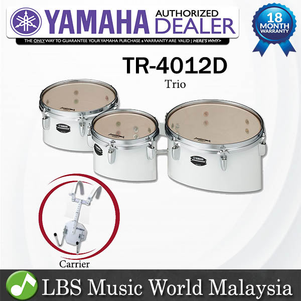 Yamaha TR-4012D Trio Tom Birch Ply Shell with Carrier (TR4012D TR 4012D)