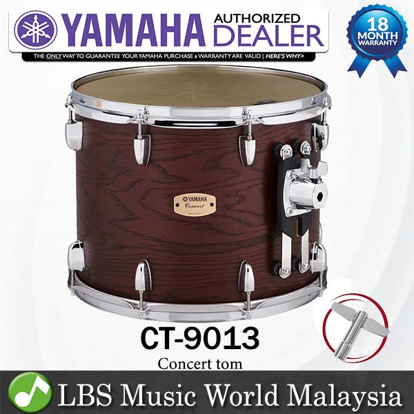 Yamaha CT-9013 13 Inch x 10.5 Inch Double Headed Concert Tom (CT9013 CT 9013)