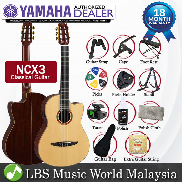 [Indent Order] Yamaha NCX3 Acoustic Electric Nylon String Classical Guitar with Atmosfeel Electronic Pickup (NCX 3)