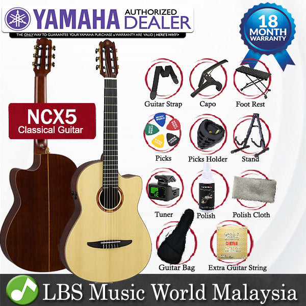 [Indent Order] Yamaha NCX5 Acoustic Electric Nylon Classical String Guitar with Pickup (NCX 5)