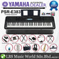Yamaha PSR-E383 61 Key Portable Keyboard Full Package With Complete Accessories and PSP-900 (PSRE383 PSR E383)