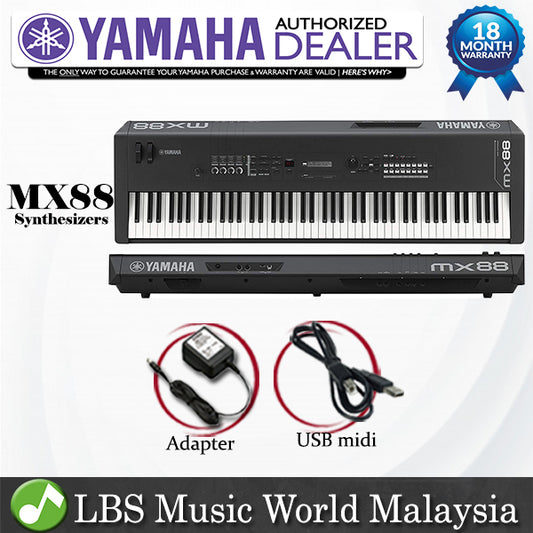 Yamaha MX88 88 Key Weighted Action Synthesizer Basic Package Controller Keyboard (MX 88)