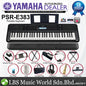 Yamaha PSR-E383 61 Key Portable Keyboard Full Package With Complete Accessories (PSRE383 PSR E383)