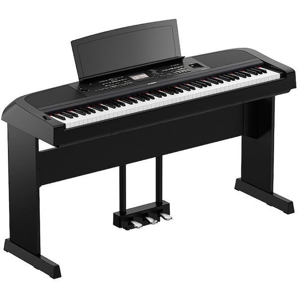 Yamaha DGX-670 88 Key Digital Piano Performance Package with Microphone and Mic Stand Black (DGX670 DGX 670)