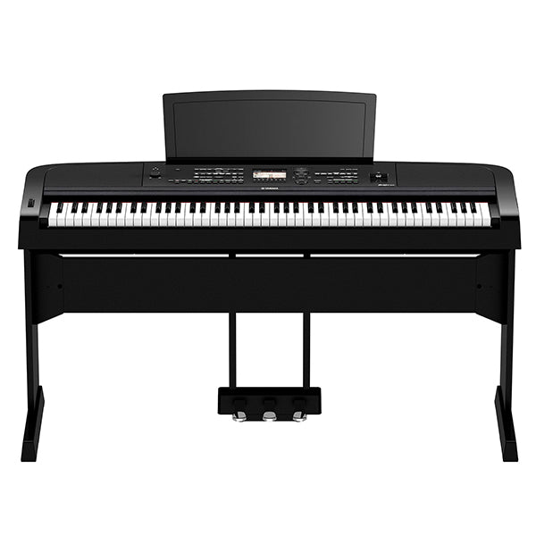 Yamaha DGX-670 88 Key Digital Piano Performance Package with Microphone and Mic Stand Black (DGX670 DGX 670)
