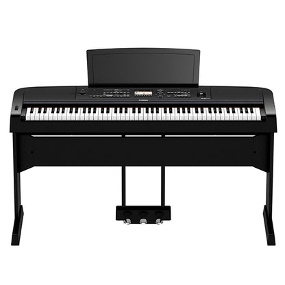 Yamaha DGX-670 88 Key Digital Piano Performance Package with Microphone and Mic Stand Black (DGX670 DGX 670)