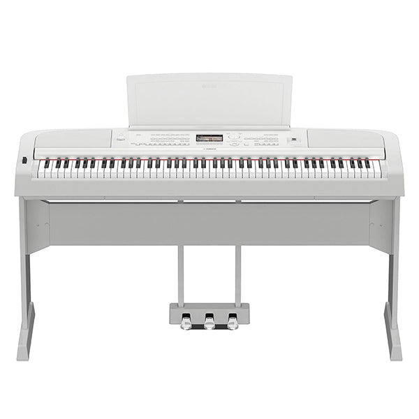 Yamaha DGX-670 88 Key Digital Piano Performance Package With Microphone and Mic Stand White (DGX670 DGX 670)