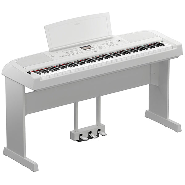 Yamaha DGX-670 88 Key Digital Piano Performance Package With Microphone and Mic Stand White (DGX670 DGX 670)