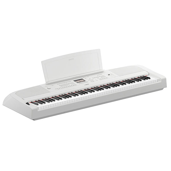 Yamaha DGX-670 88 Key Digital Piano Performance Package With Microphone and Mic Stand White (DGX670 DGX 670)