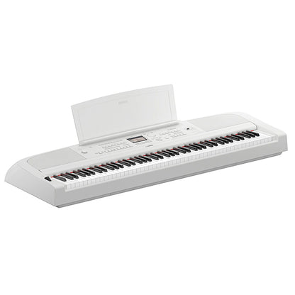 Yamaha DGX-670 88 Key Digital Piano Performance Package With Microphone and Mic Stand White (DGX670 DGX 670)