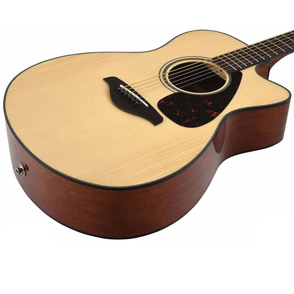 Yamaha FSX800C 40" Concert Solid Spruce Acoustic Electric Guitar With Pickup Natural (FSX800)