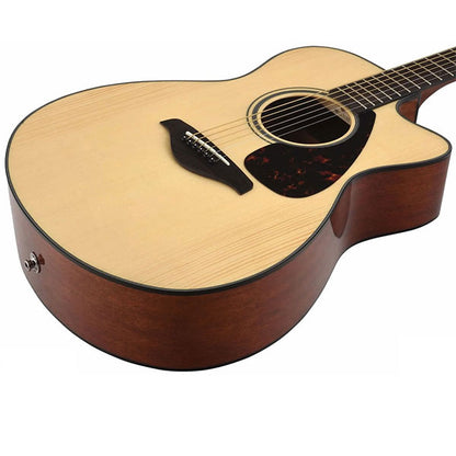 Yamaha FSX800C 40" Concert Solid Spruce Acoustic Electric Guitar With Pickup Natural (FSX800)