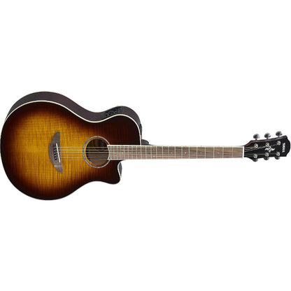 Yamaha APX600FM 40" Flame Maple Top Acoustic Electric Guitar Tobacco Brown Sunburst (APX600 FM)
