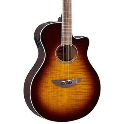 Yamaha APX600FM 40" Flame Maple Top Acoustic Electric Guitar Tobacco Brown Sunburst (APX600 FM)