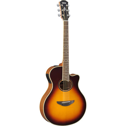 Yamaha APX700II 41" Solid Spruce Top Acoustic Electric Guitar With Pickup Brown Sunburst (APX700)