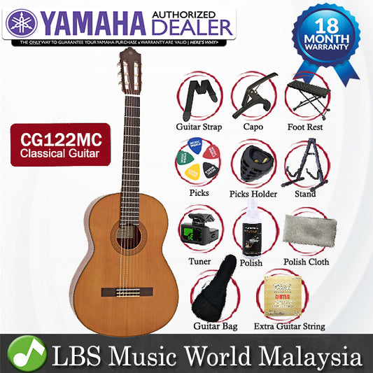 Yamaha CG122MC Cedar Top Classical Guitar Matte Finish (CG 122MC CG122 MC)