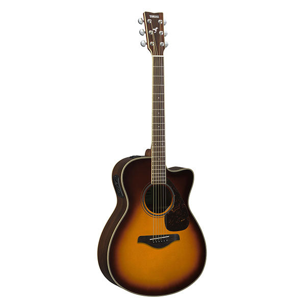 Yamaha FSX820C 40'' Concert Cutaway Solid Spruce Mahogany Acoustic Electric Guitar Sunburst (FSX820)