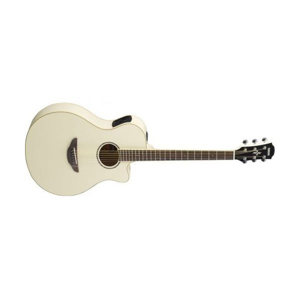 Yamaha APX600 40" Thin Line Spruce Top Acoustic Electric Guitar With Pickup - Vintage White (APX 600)