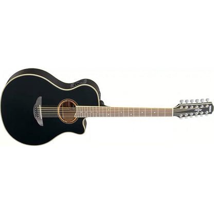 Yamaha APX700II-12 41" 12 String Solid Spruce Top Acoustic Electric Guitar With Pickup Black (APX700 12)
