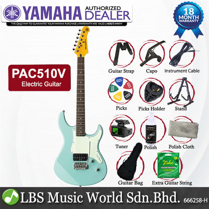 Yamaha PAC510V Alder Bolt On Maple Seymour Duncan Electric Guitar Sonic Blue (PAC 510V)