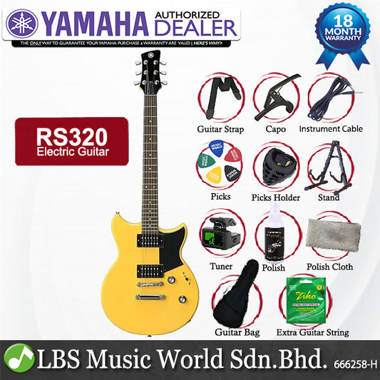 Yamaha RS320 Nato HH Solidbody Electric Guitar Yellow (RS 320)