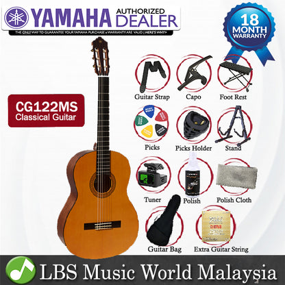 Yamaha CG122MS Spruce Top Classical Guitar Natural Matte (CG122 MS CG 122MS)
