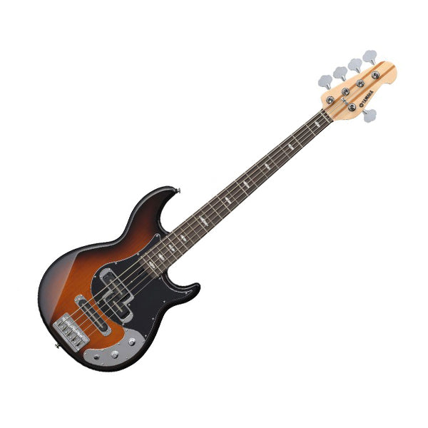 Yamaha BB1025X 5 String Electric Bass Guitar - Tobacco Brown
