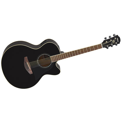 Yamaha CPX600 42" Medium Jumbo Spruce Top Acoustic Electric Guitar With Pickup - Black (CPX 600)