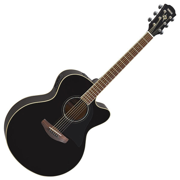 Yamaha CPX600 42" Medium Jumbo Spruce Top Acoustic Electric Guitar With Pickup - Black (CPX 600)
