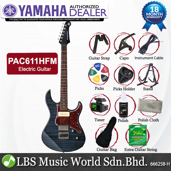 Yamaha PAC611HFM Alder Maple Duncan Electric Guitar (PAC611 PAC611HFM)