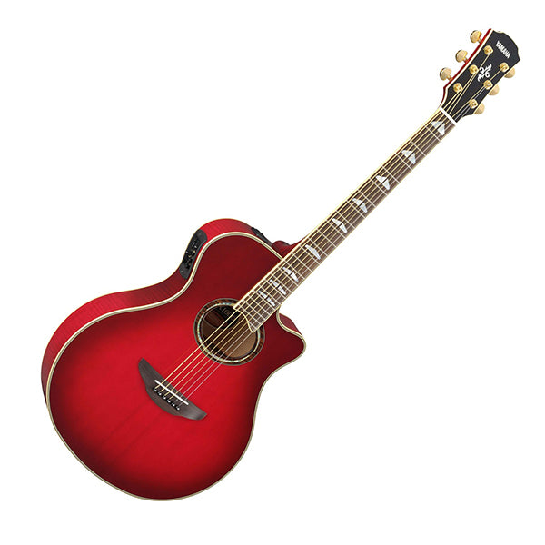 Yamaha APX1000 41" Solid Spruce Top Acoustic Electric Guitar With Pickup Crimson Red Burst (APX 1000)