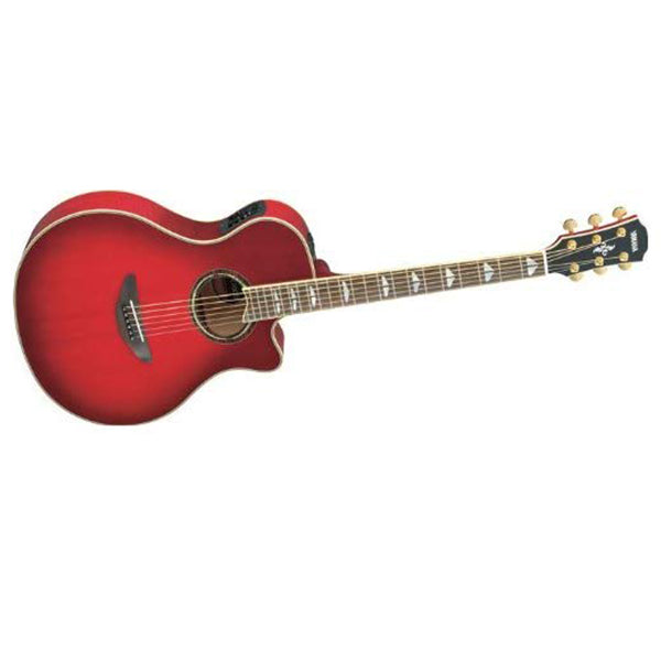 Yamaha APX1000 41" Solid Spruce Top Acoustic Electric Guitar With Pickup Crimson Red Burst (APX 1000)