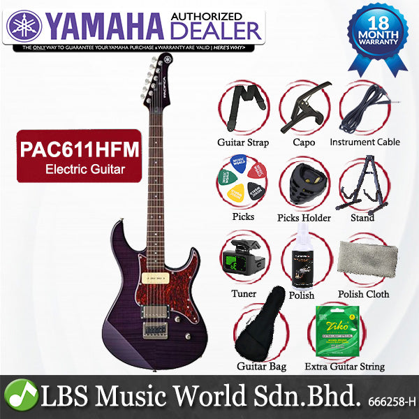 Yamaha PAC611HFM Alder Maple Duncan Electric Guitar (PAC611 PAC 611HFM)