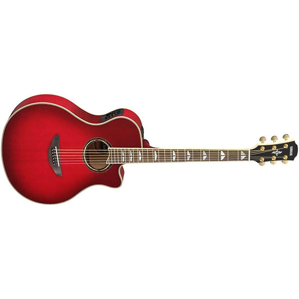 Yamaha APX1000 41" Solid Spruce Top Acoustic Electric Guitar With Pickup Crimson Red Burst (APX 1000)