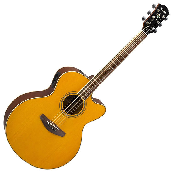 Yamaha CPX600 42" Medium Jumbo Spruce Top Acoustic Electric Guitar With Pickup Vintage Tint (CPX 600)