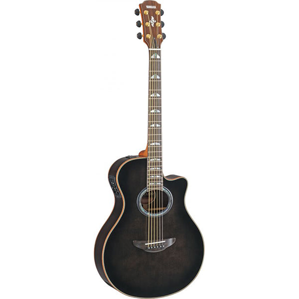 Yamaha APX1200II 41" Solid Spruce Top Acoustic Electric Guitar With Case Black (APX1200)