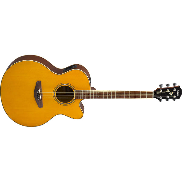 Yamaha CPX600 42" Medium Jumbo Spruce Top Acoustic Electric Guitar With Pickup Vintage Tint (CPX 600)