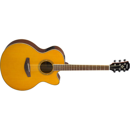 Yamaha CPX600 42" Medium Jumbo Spruce Top Acoustic Electric Guitar With Pickup Vintage Tint (CPX 600)
