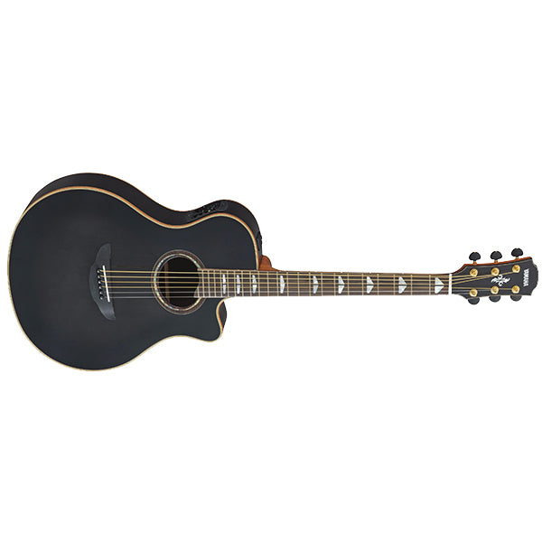 Yamaha APX1200II 41" Solid Spruce Top Acoustic Electric Guitar With Case Black (APX1200)