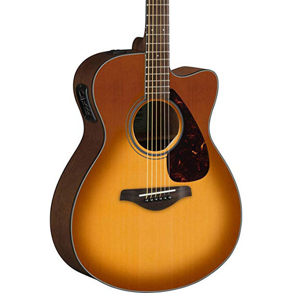 Yamaha FSX800C 40" Concert Solid Spruce Acoustic Electric Guitar With Pickup Sand Burst (FSX800)